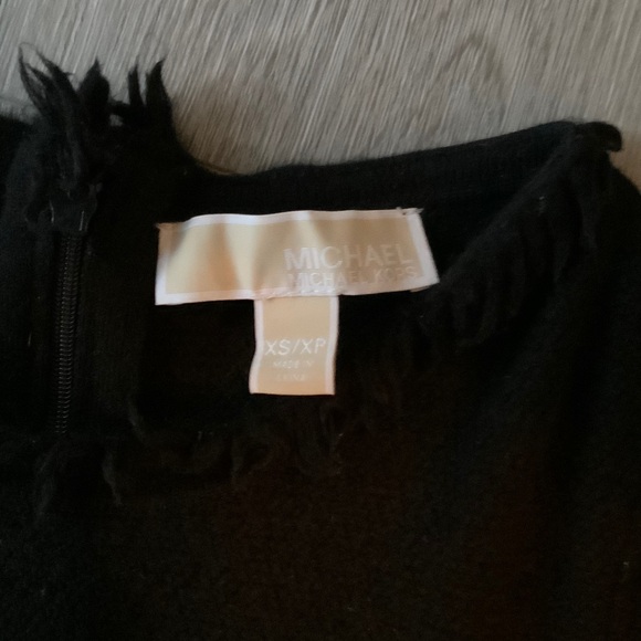 MICHAEL Michael Kors Black Fringe Trim Dress - Picture 2 of 2